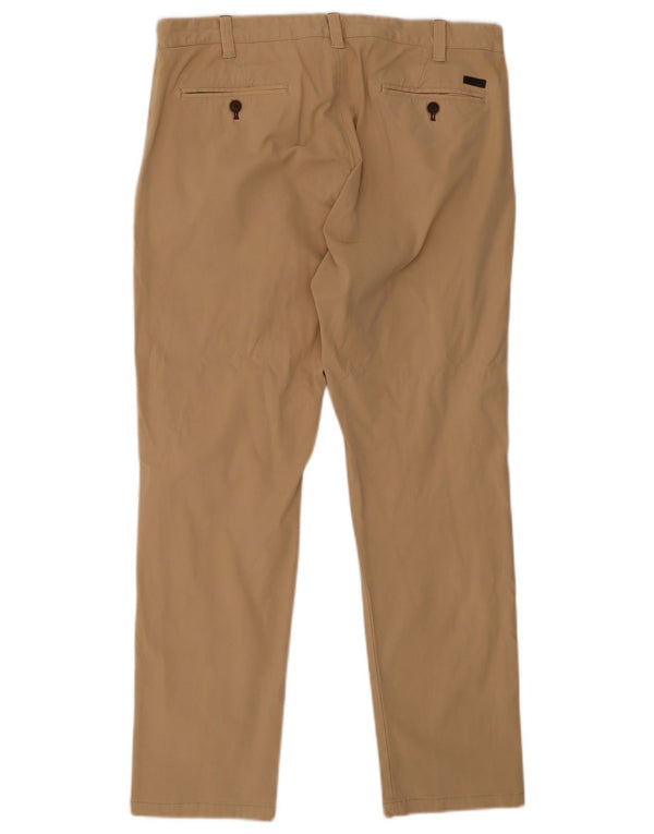 Massimo Dutti Herren gerade Chinohose EU 44 Large W34 L30 Beige