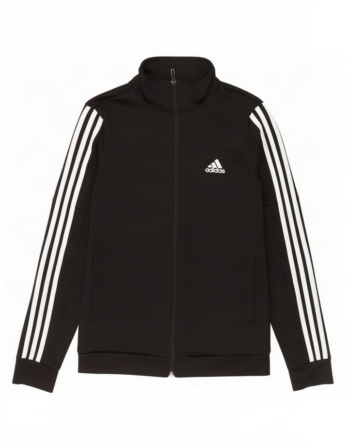 Adidas Damen Trainingsanzug Top Jacke UK 8/10 Small Schwarz Polyester