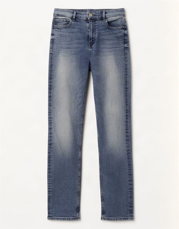 Marks & Spencer Damen Slim Jeans UK 10 Small W28 L30 Blaue Baumwolle
