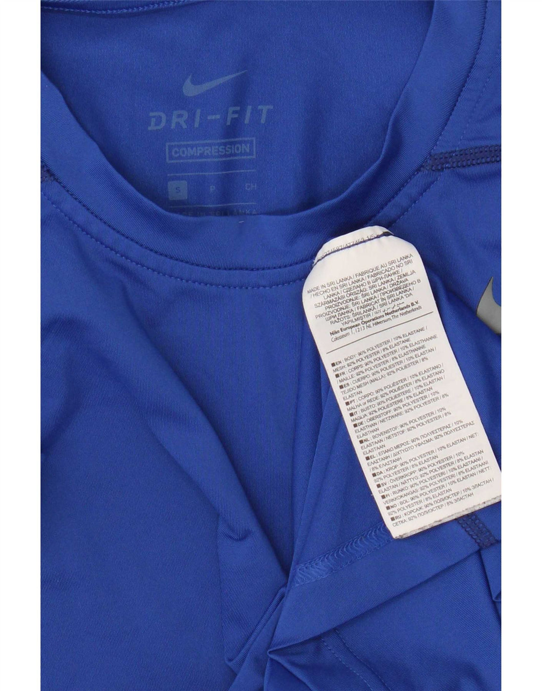 Nike Damen Dri Fit T-Shirt Top UK 10 Small Blau Polyester