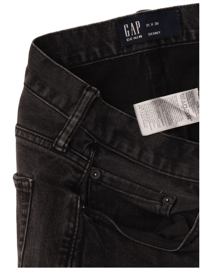 Gap Damen Skinny Jeans W31 L30 Graue Baumwolle