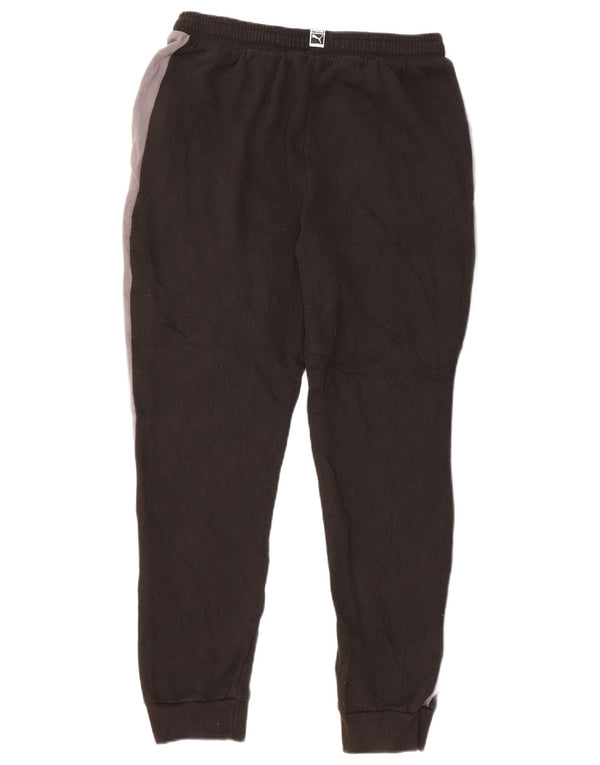 Puma Jungen-Trainingshose, Jogginghose, 15–16 Jahre, XL, Schwarz, Farbblock