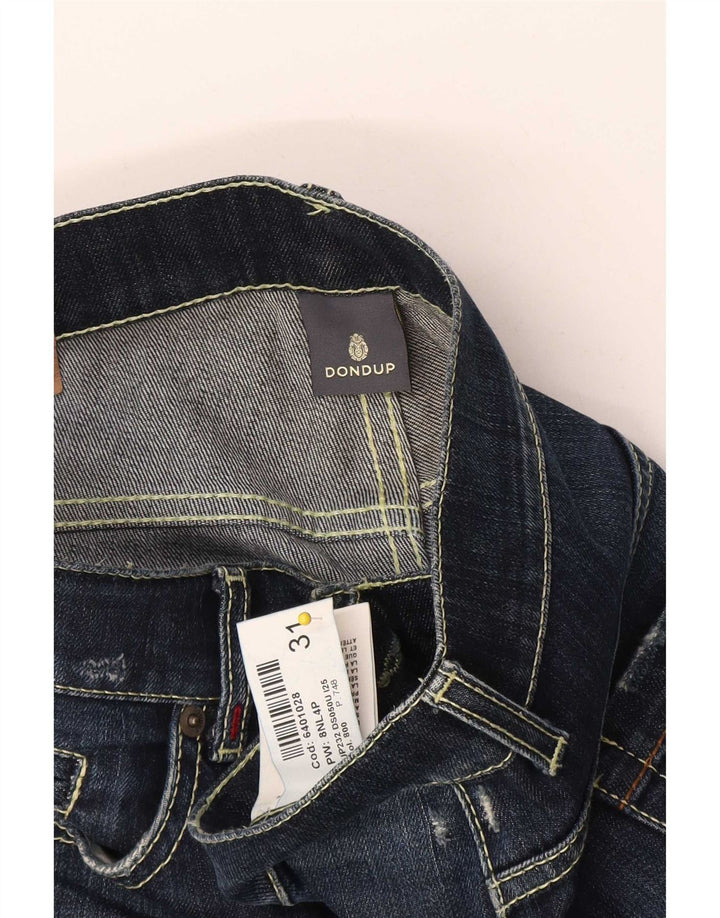 Dondup Herren Slim Jeans W31 L30 Marineblau Baumwolle