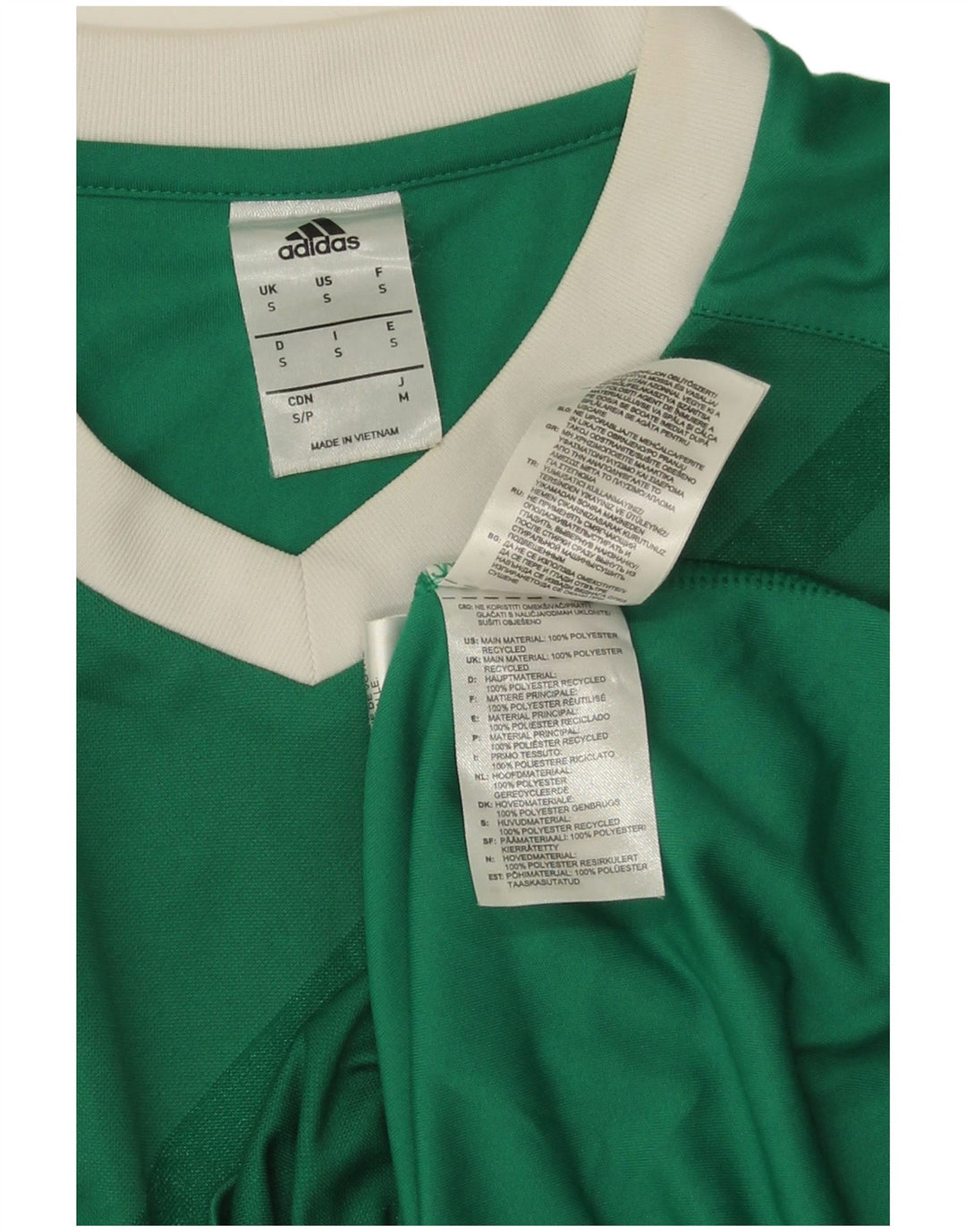 Adidas Herren Climalite Graphic Top Langarm klein grün gestreift Polyester