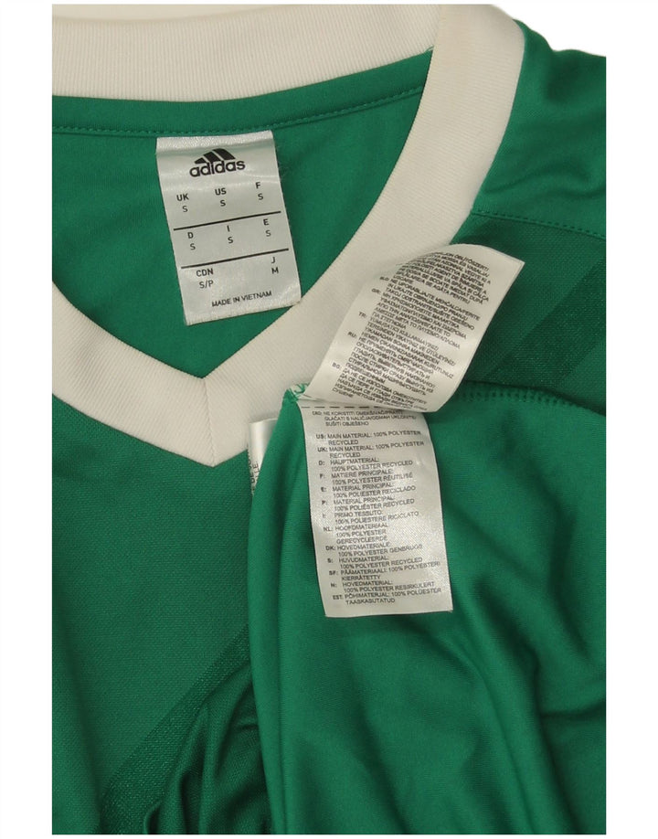Adidas Herren Climalite Graphic Top Langarm klein grün gestreift Polyester