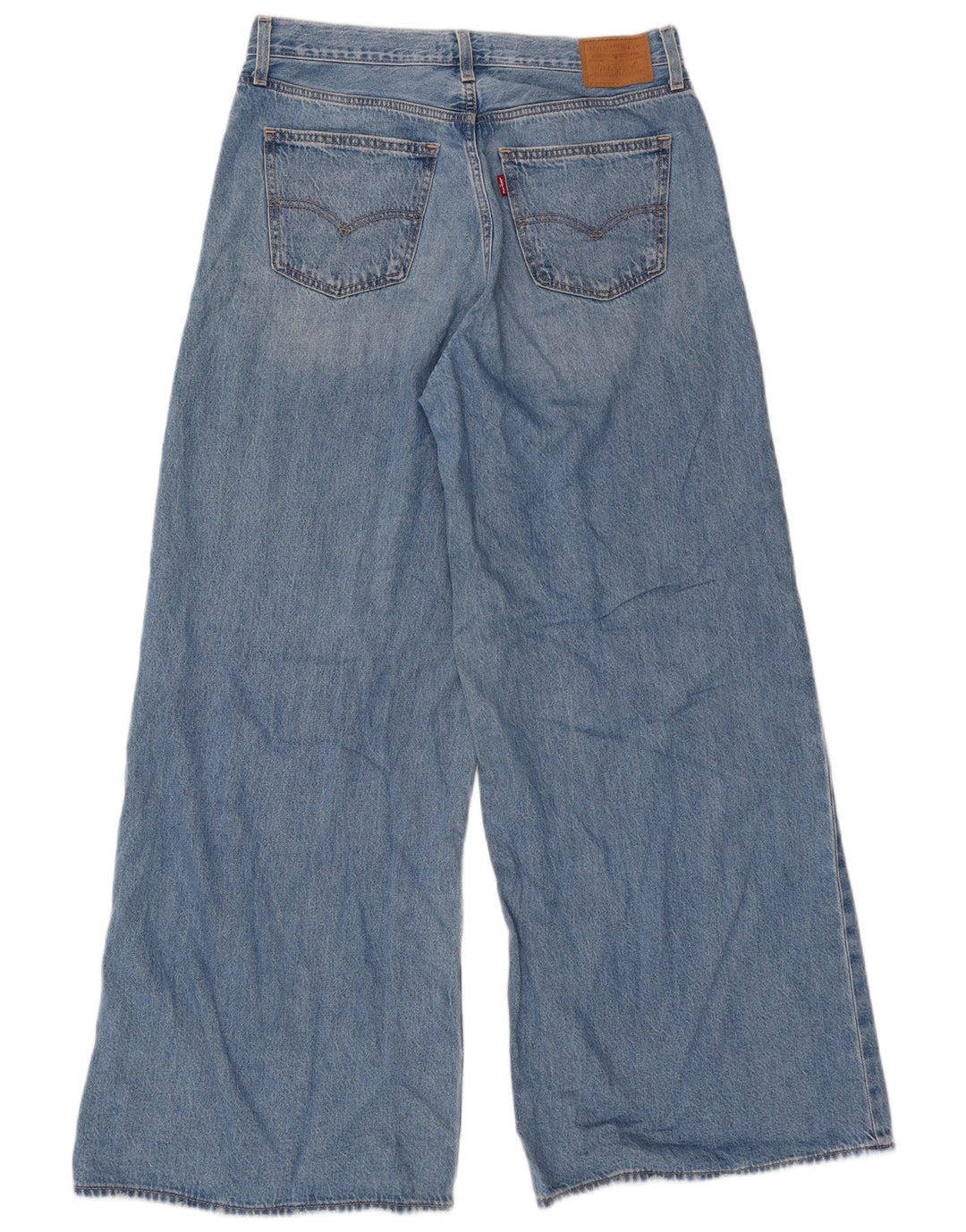 Levi's Damen-Jeans mit weitem Bein, W28, L32, blaue Baumwolle