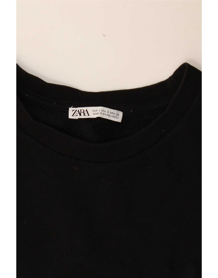 Zara Damen-Sweatshirt in Übergröße, Gr. 10, Größe S, Schwarz
