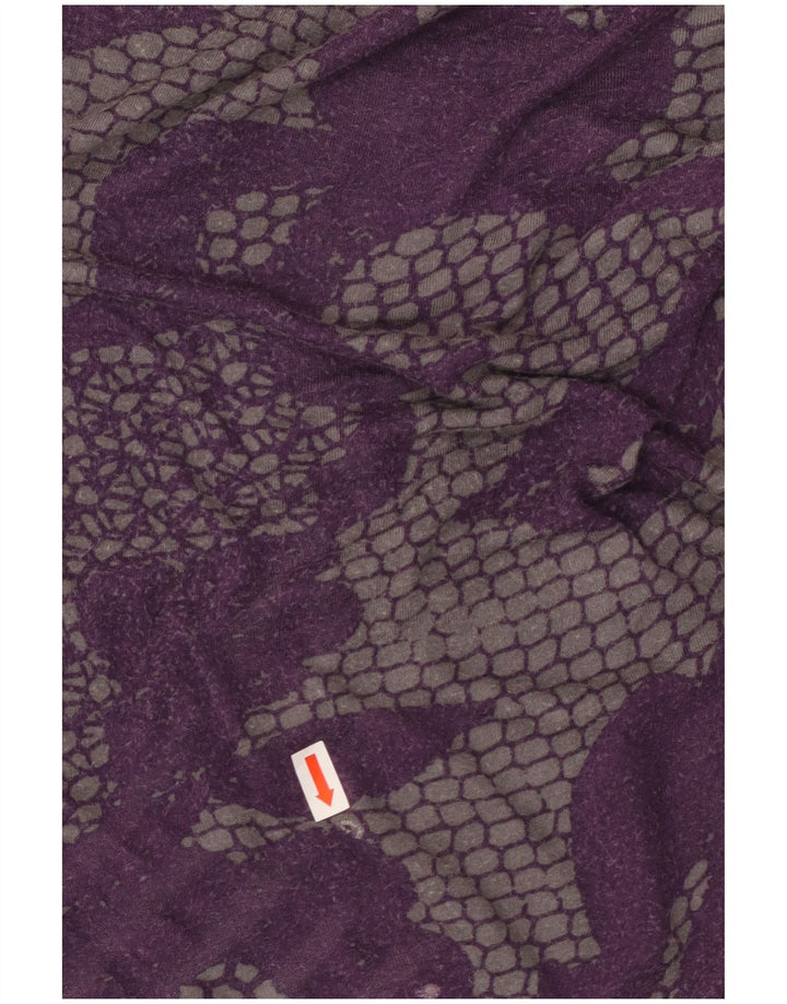 CALVIN KLEIN Damen Blusenoberteil UK 12 Medium Purple Floral Rayon