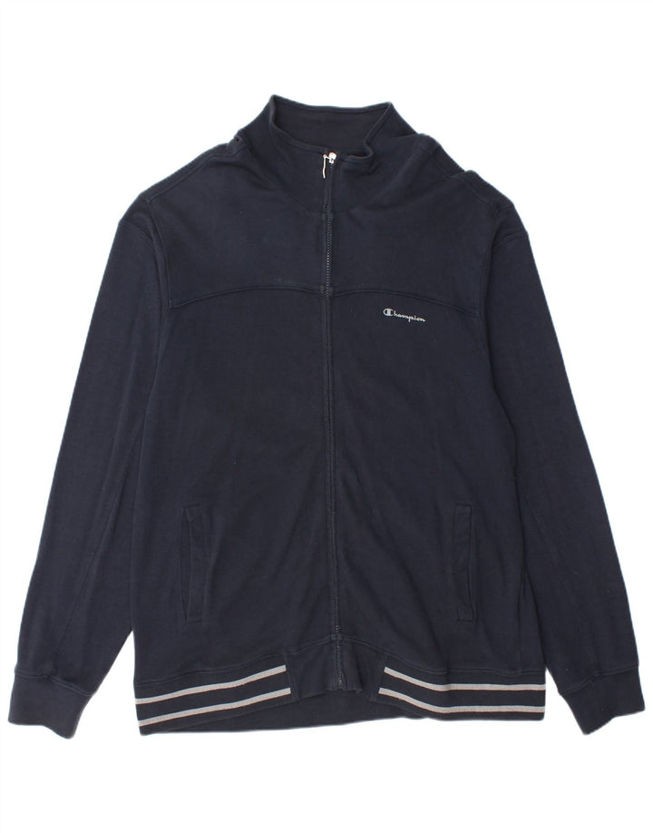 Champion Herren-Trainingsanzugoberteil, XL, Marineblau, Baumwolle