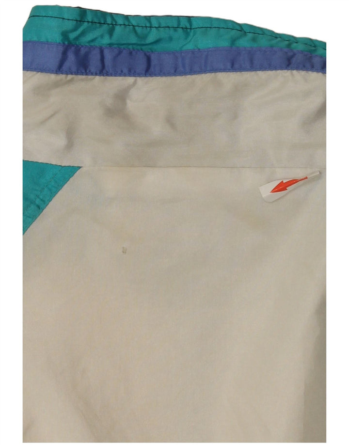 Vintage Herren Trainingsanzug Top Jacke XL Marineblau Colourblock Nylon
