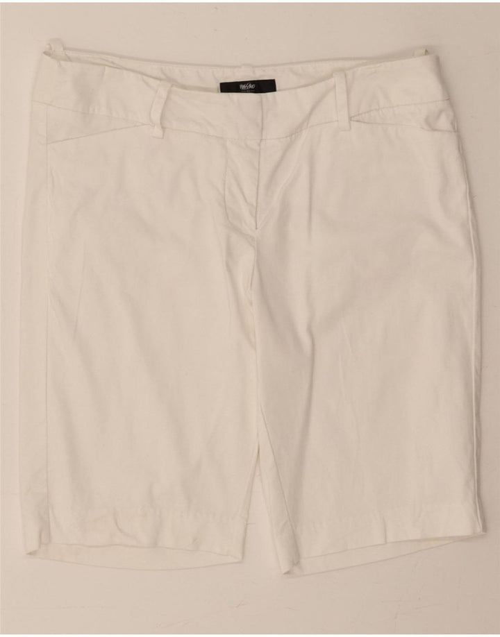 MOSSIMO Womens Casual Shorts US 10 Large W32 White Cotton Vintage Mossimo and Second-Hand Mossimo from Messina Hembry 