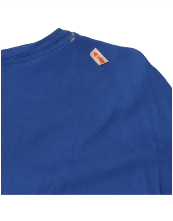 Nike Herren-T-Shirt mit athletischem Schnitt, groß, aus blauer Baumwolle
