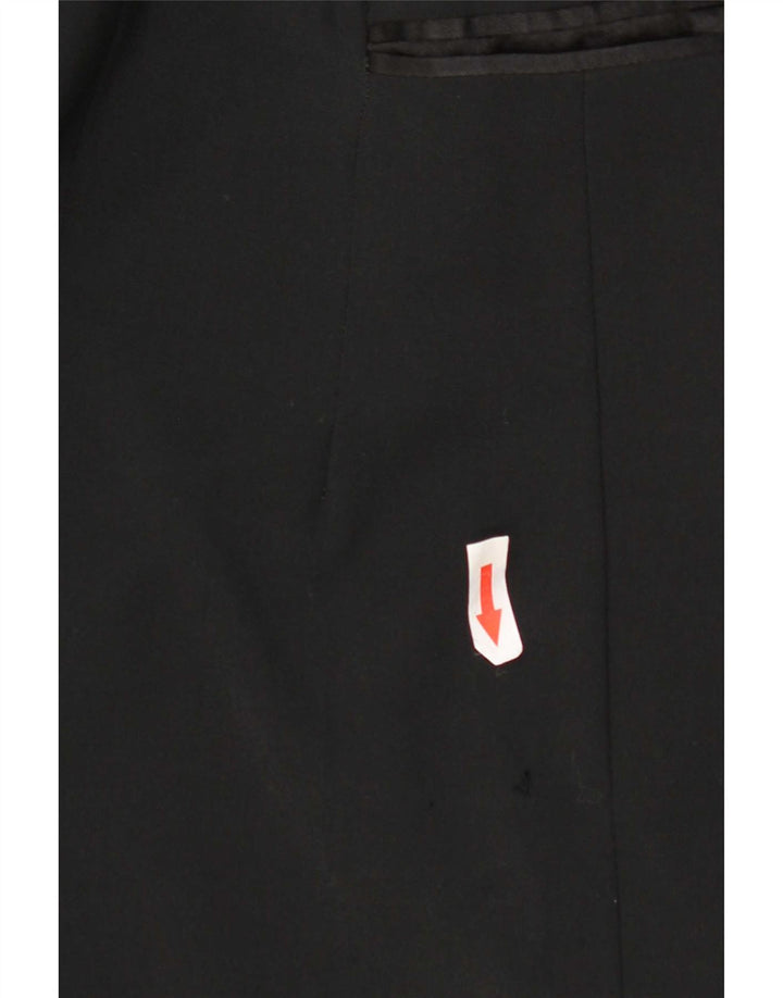 Hugo Boss Herren-Blazer mit 3 Knöpfen, UK 38, Mittelschwarz, Schurwolle