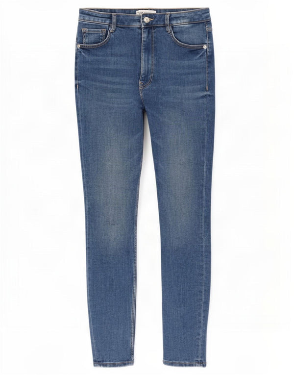 Zara Damen Skinny Jeans EU 38 Small W28 L27 Blaue Baumwolle