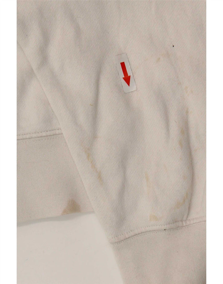 Nike Herren-Sweatshirt, Pullover, Größe S, weiße Baumwolle
