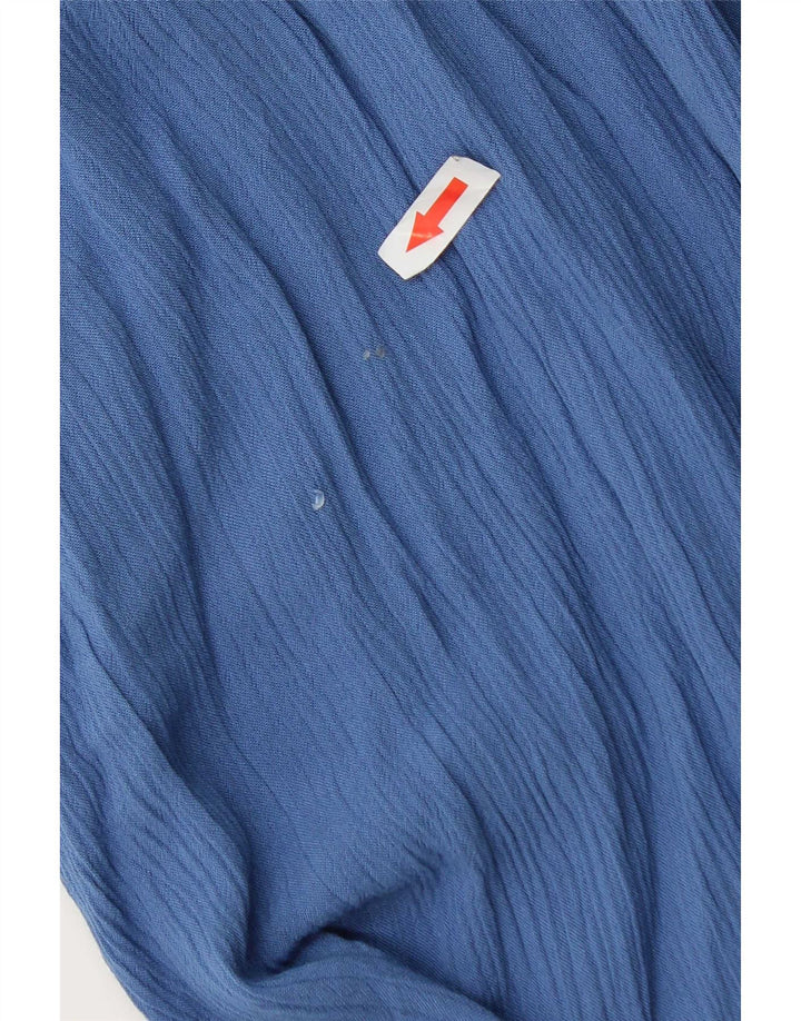 Marks & Spencer Damen Shorts UK12 Medium W30 Blaue Viskose