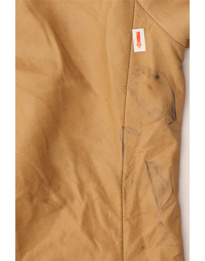 VINTAGE Mens Leather Jacket IT 48 Medium Brown Leather Vintage Vintage and Second-Hand Vintage from Messina Hembry 