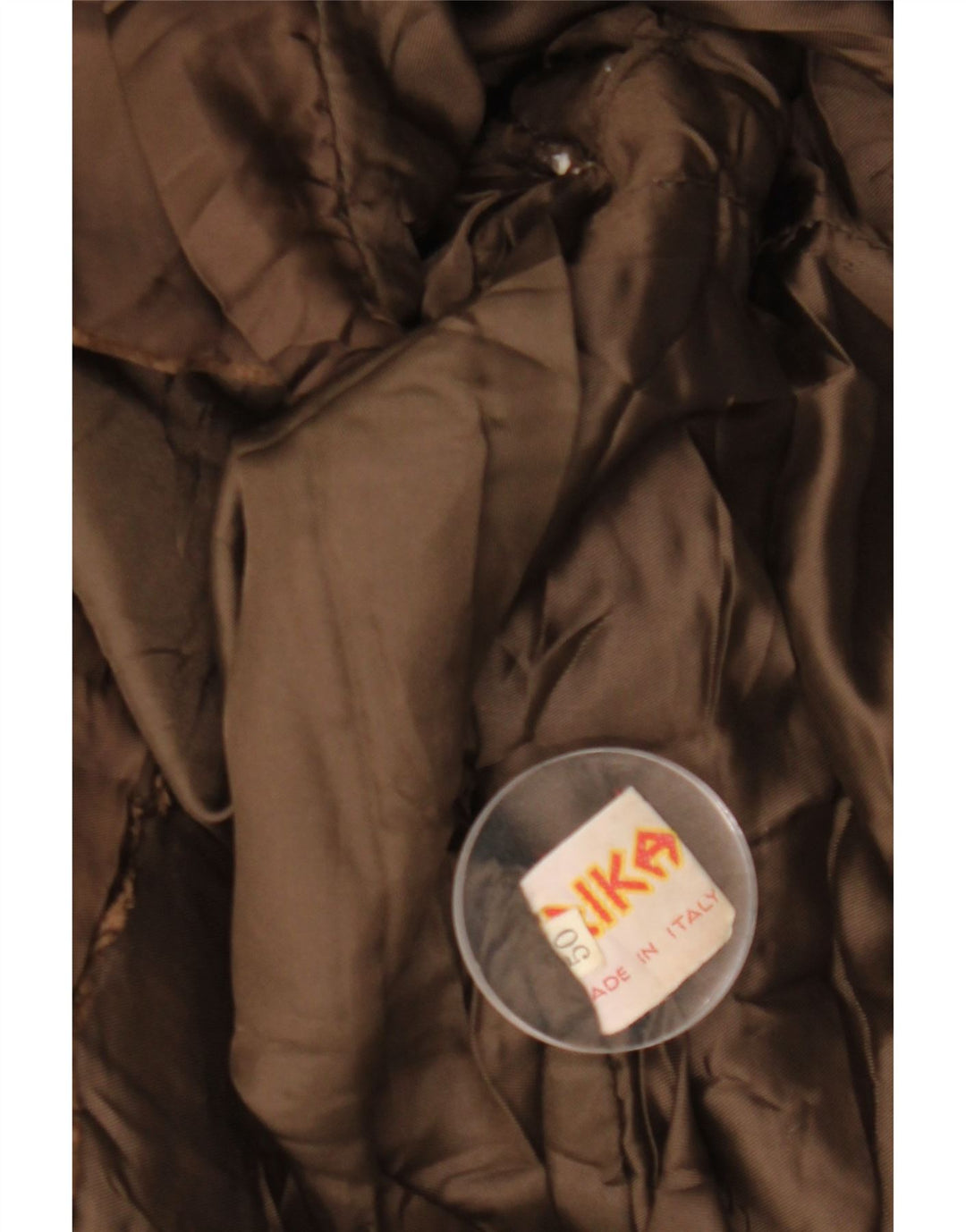 VINTAGE Herren Militärlederjacke IT 50 Large Braun