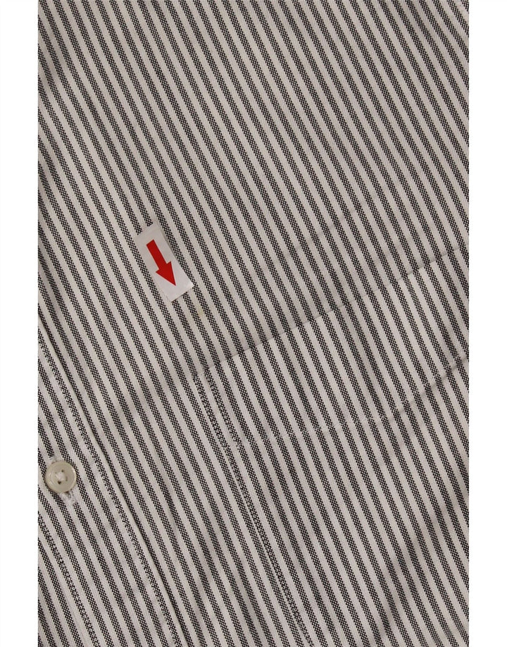 J. CREW Herren-Oxford-Slim-Fit-Hemd aus mittelgrauer Nadelstreifen-Baumwolle