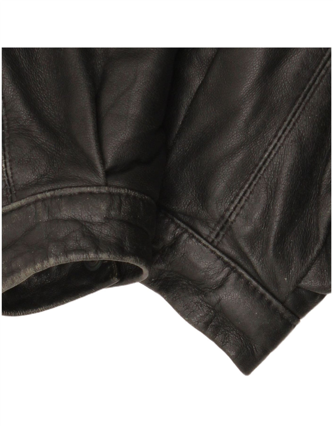 Dama Damen Lederjacke IT 44 Mittelschwarzes Colourblock-Leder