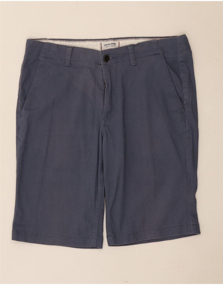 Jack & Jones Herren-Chinoshorts, Größe M, W32, Marineblau, Baumwolle