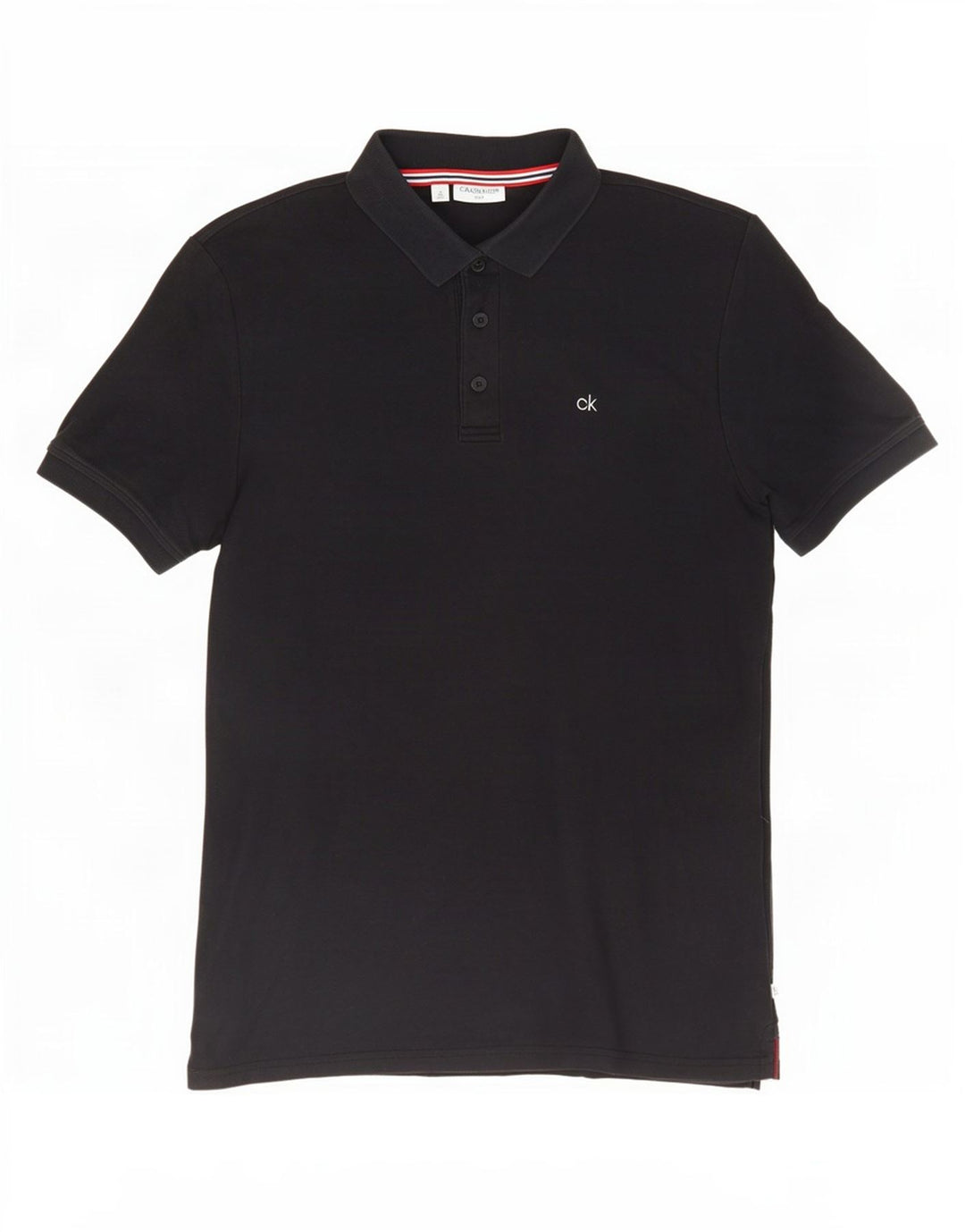Calvin Klein Herren-Poloshirt, mittelmarineblaue Baumwolle