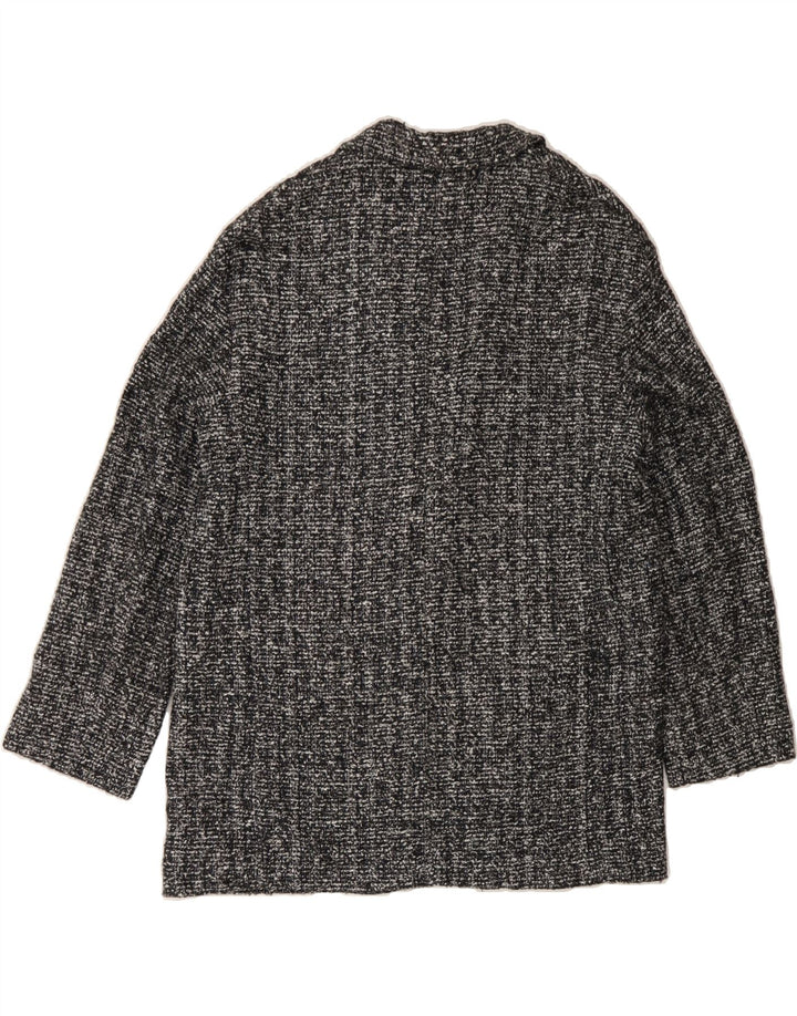 MASSIMO DUTTI Womens Overcoat EU 40 Medium Grey Flecked Cotton Vintage Massimo Dutti and Second-Hand Massimo Dutti from Messina Hembry 