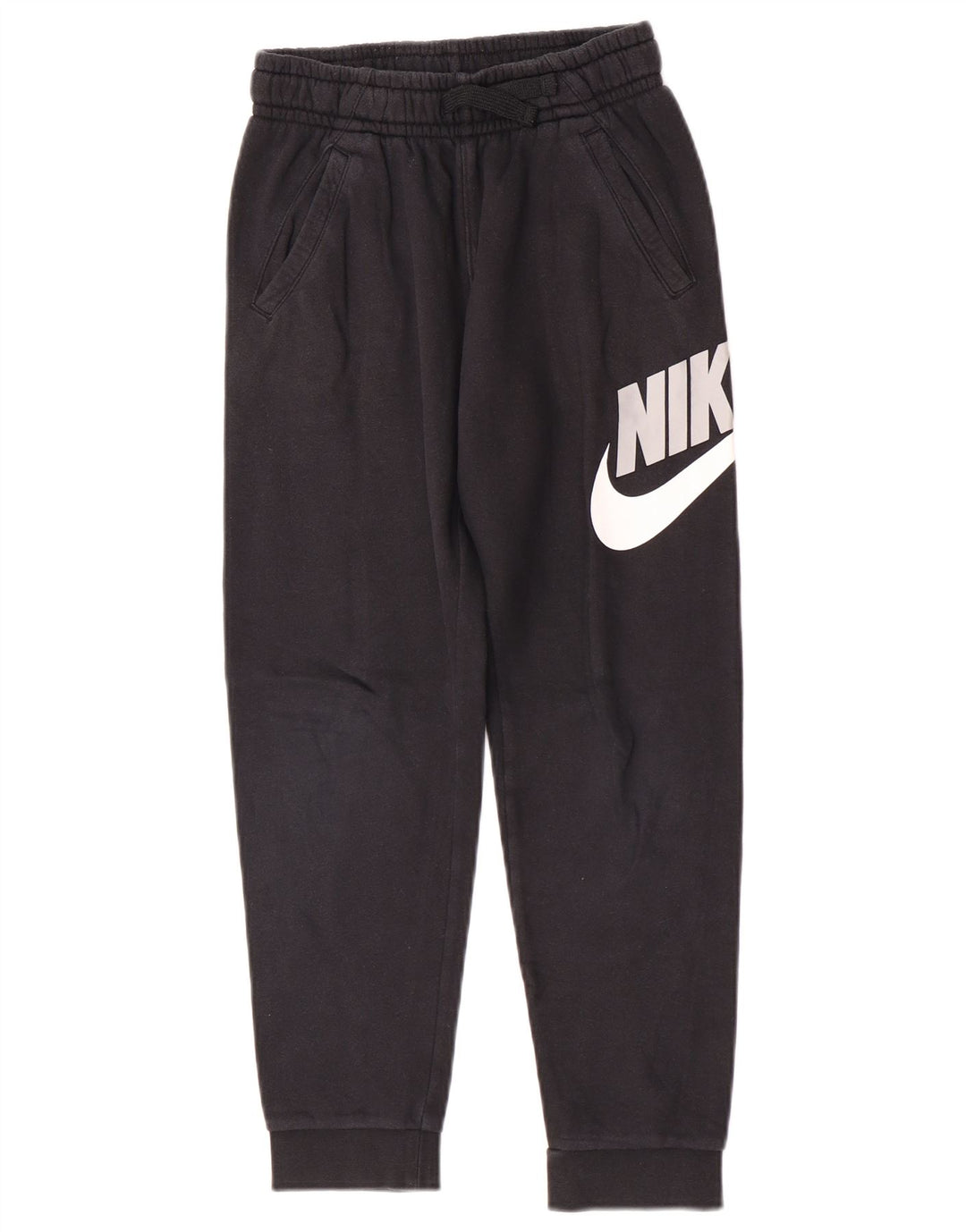 Nike Jungen-Trainingshose mit Grafik, Jogginghose, 10–11 Jahre, mittelgroß, Schwarz