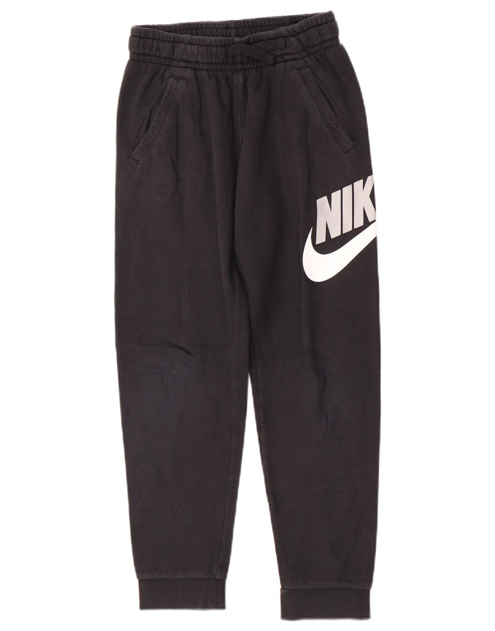 Nike Jungen-Trainingshose mit Grafik, Jogginghose, 10–11 Jahre, mittelgroß, Schwarz