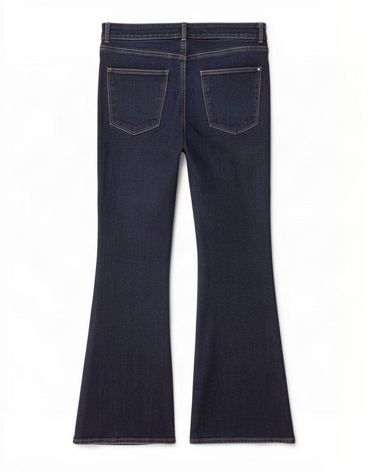 Marks & Spencer Damen Magic Flared Jeans UK 10 Small W26 L26 Marineblau