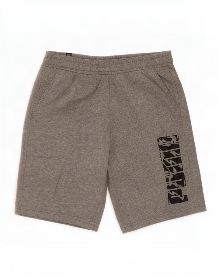 Puma Herren Graphic Sport Shorts Mittelgraue Baumwolle