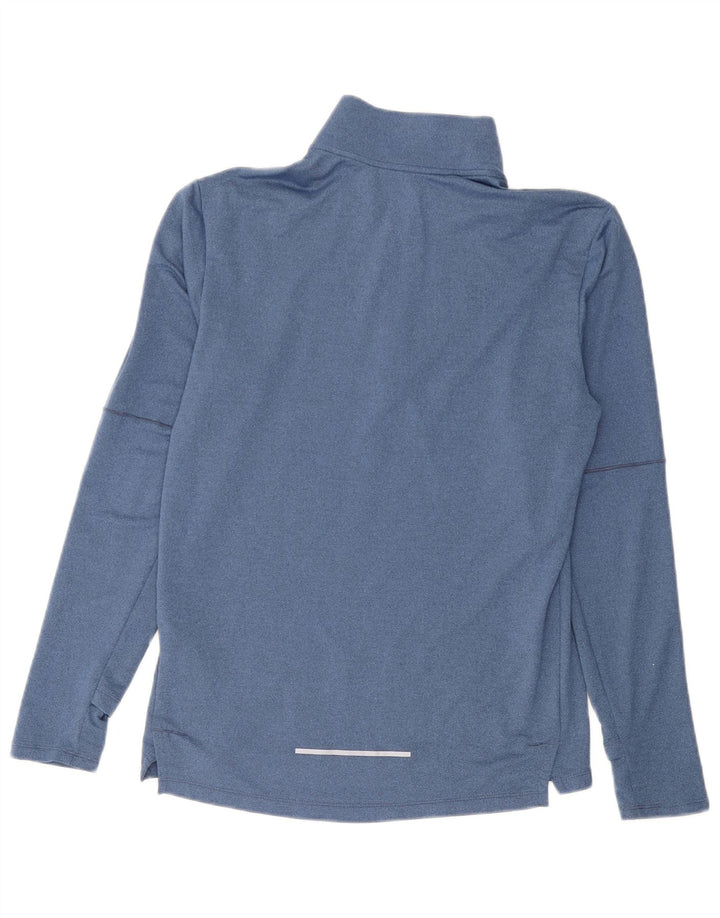 Nike Herren Dri Fit Pullover-Trainingsanzug mit Reißverschluss, Größe S, Blau, Polyester