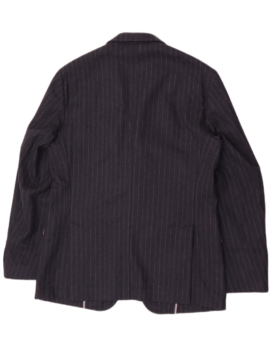 Brooksfield Herren-Blazer mit 3 Knöpfen, IT 50, groß, marineblau, Nadelstreifen