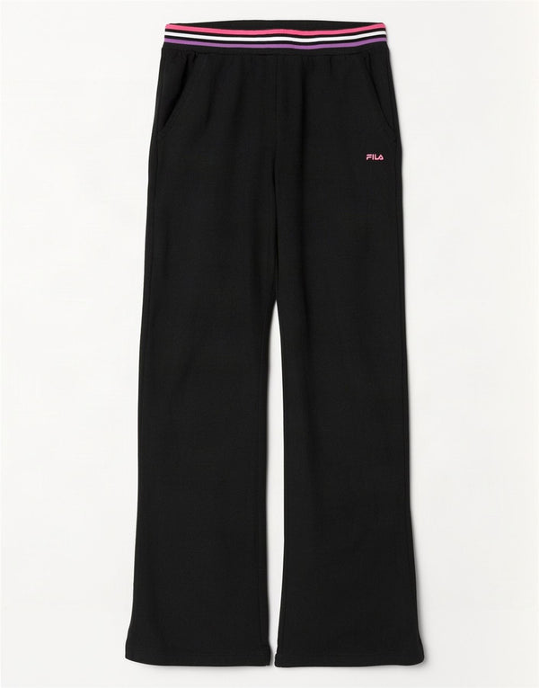 Fila Damen Trainingshose UK 16 Large Schwarz Baumwolle