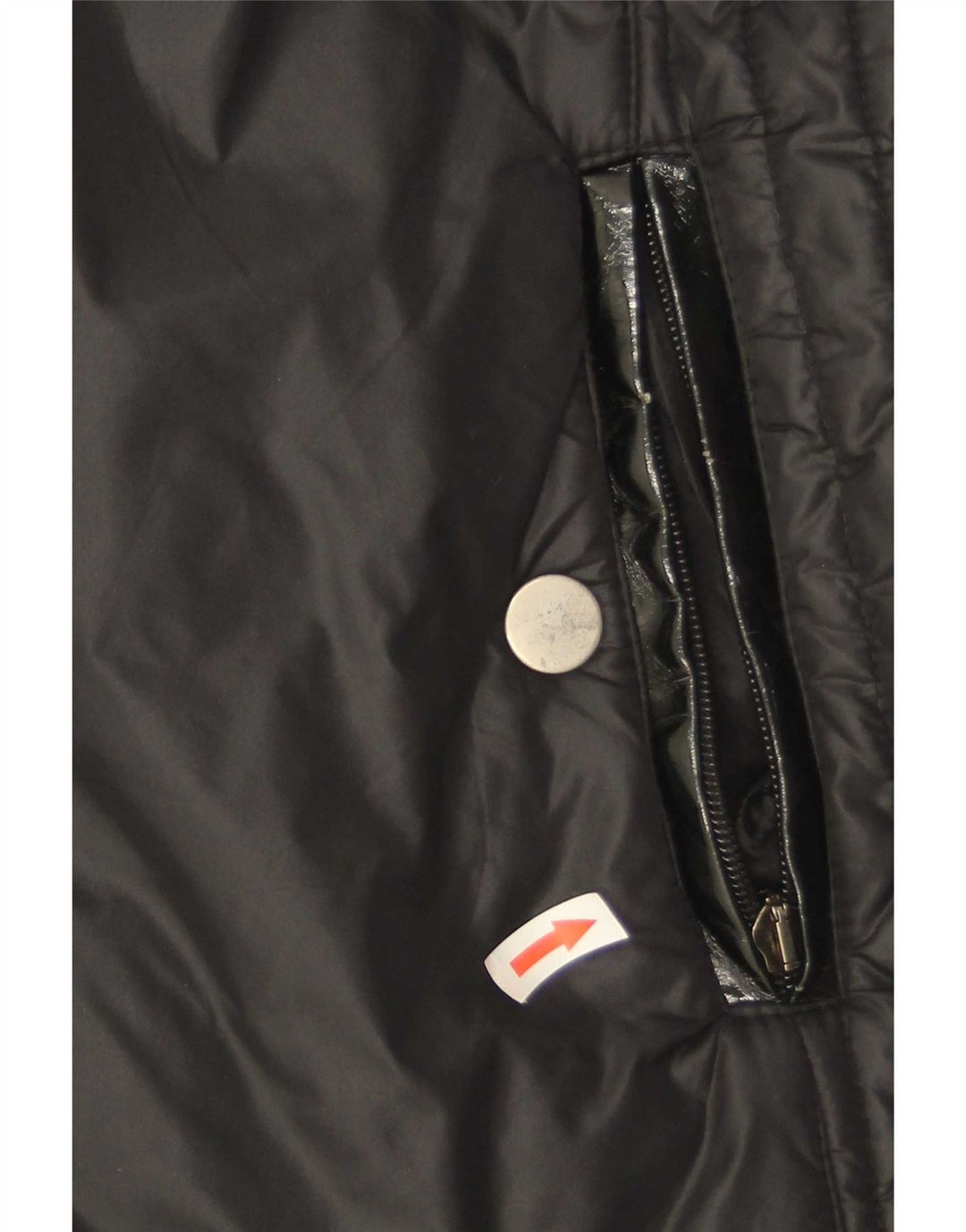 Fiorella Rubino Damen Wattierter Mantel UK 20 2XL Schwarz Polyamid