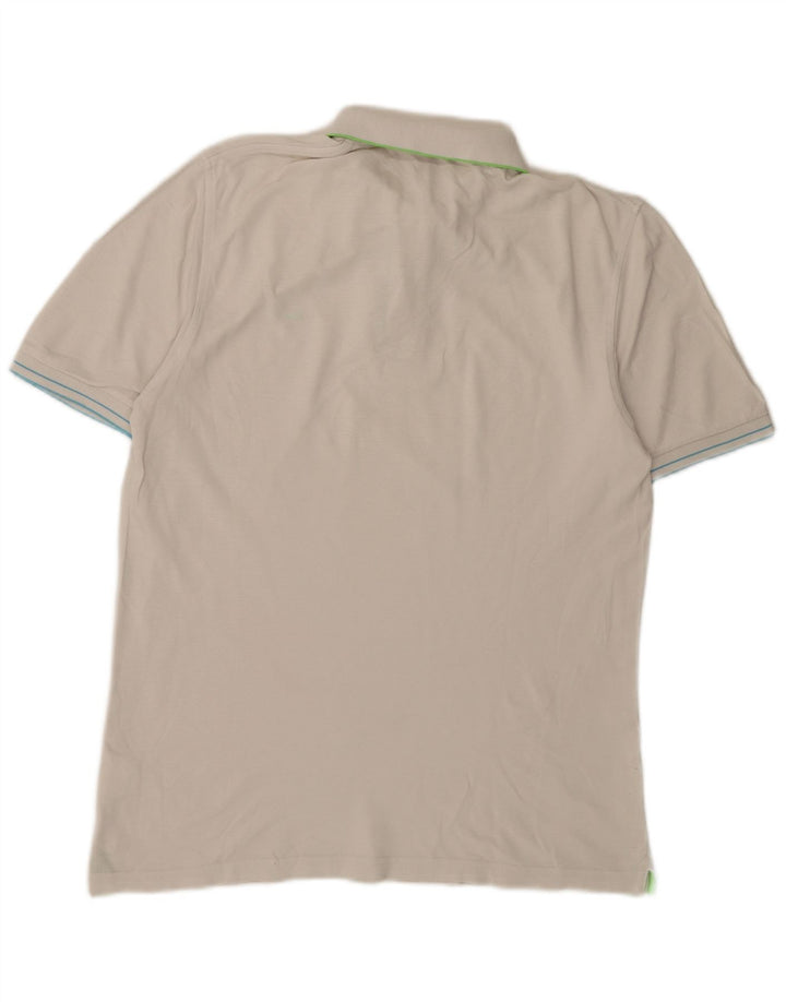 Sun68 Herren-Poloshirt, Größe S, weiße Baumwolle