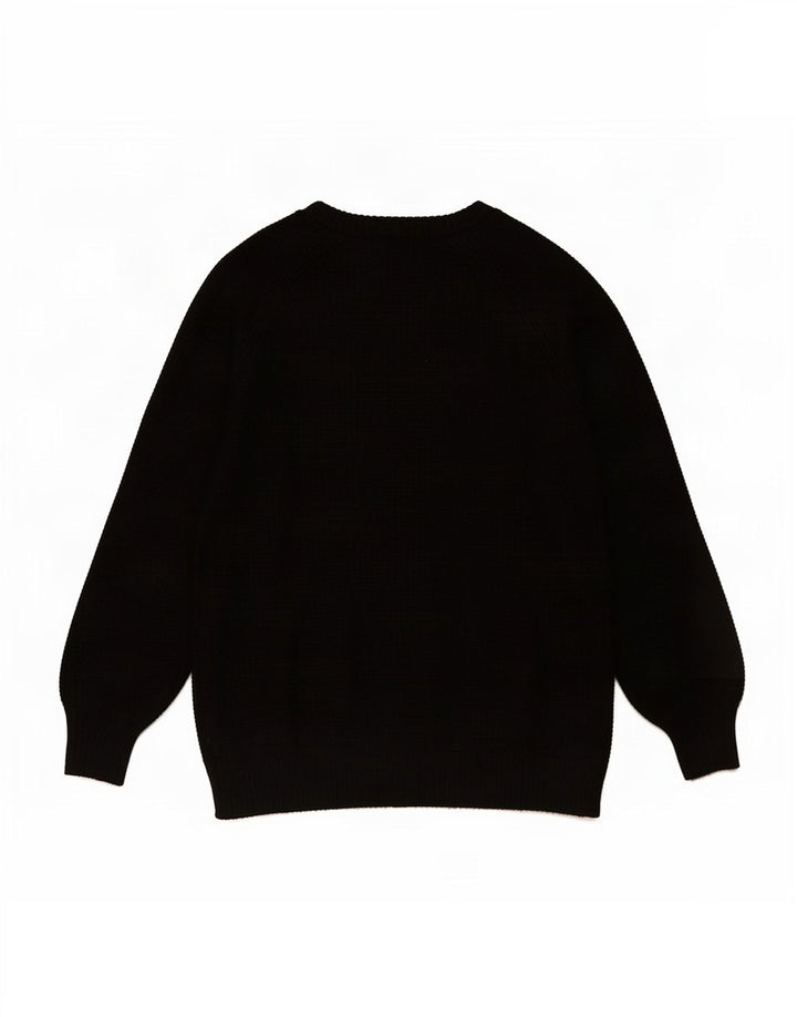 Gap Damen-Pullover mit Rundhalsausschnitt, UK 12, Mittelschwarzes Nylon