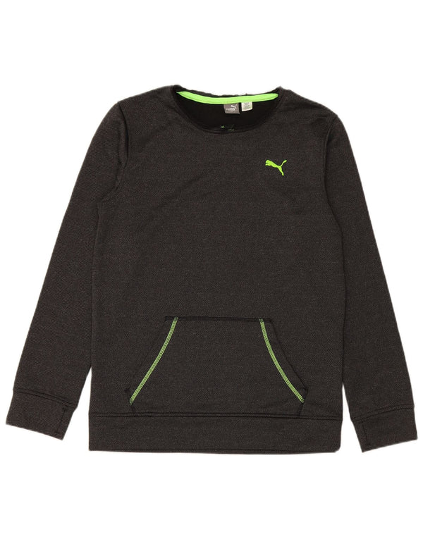 PUMA Jungen Sweatshirt Pullover 15-16 Jahre XL Grau Polyester
