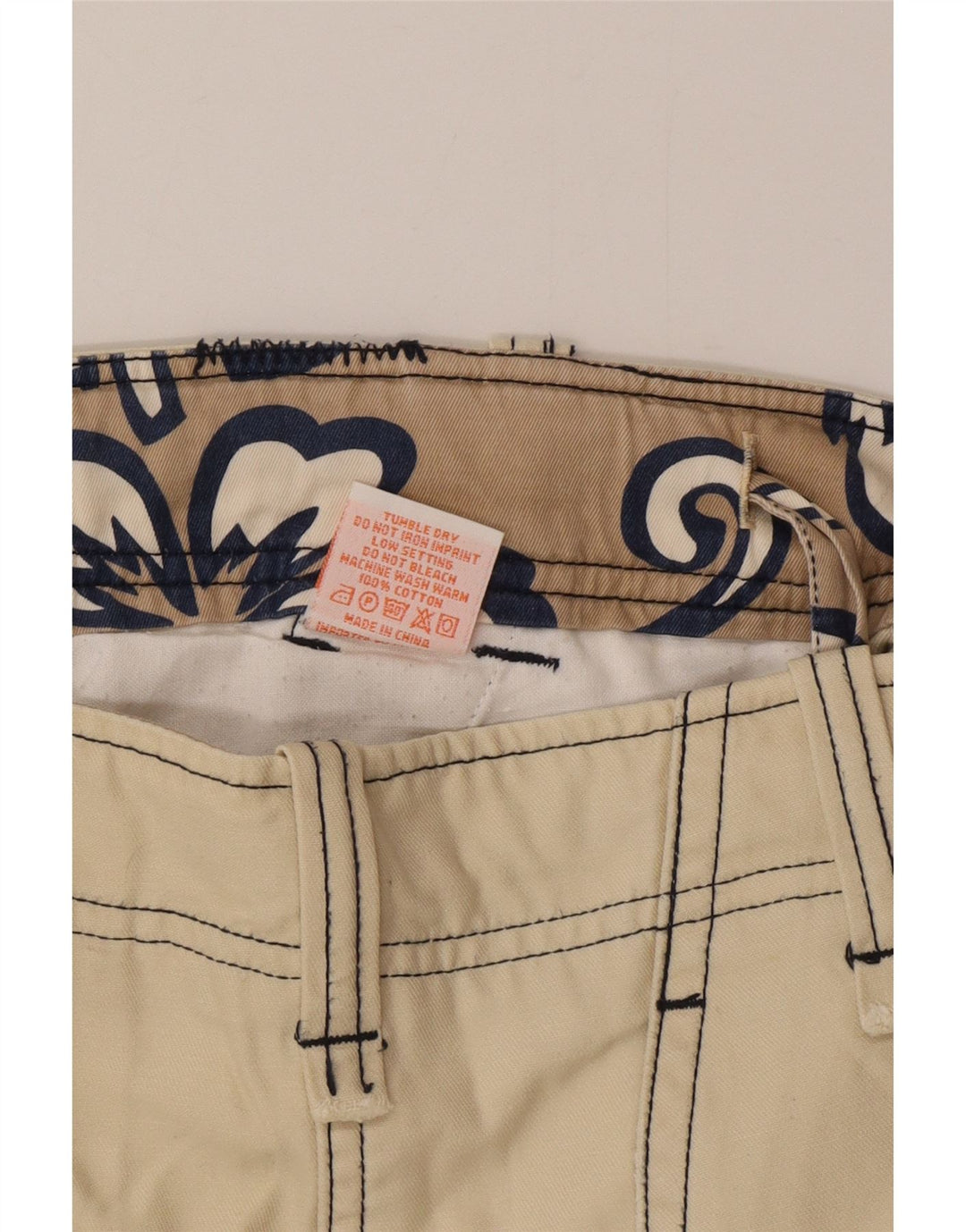 Sundek Herren Cargoshorts W31 Mittelbeige Baumwolle