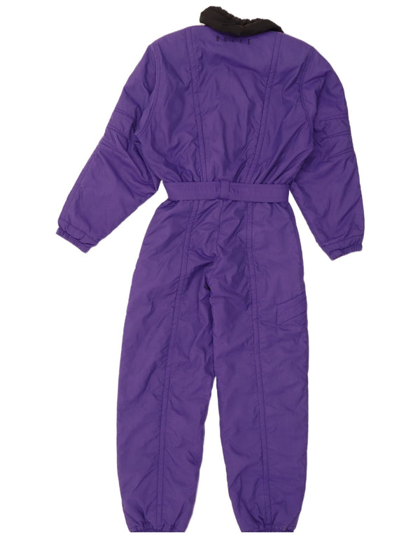 Belfe Ski-Overall für Damen, UK 12, mittellila, geblümtes Nylon