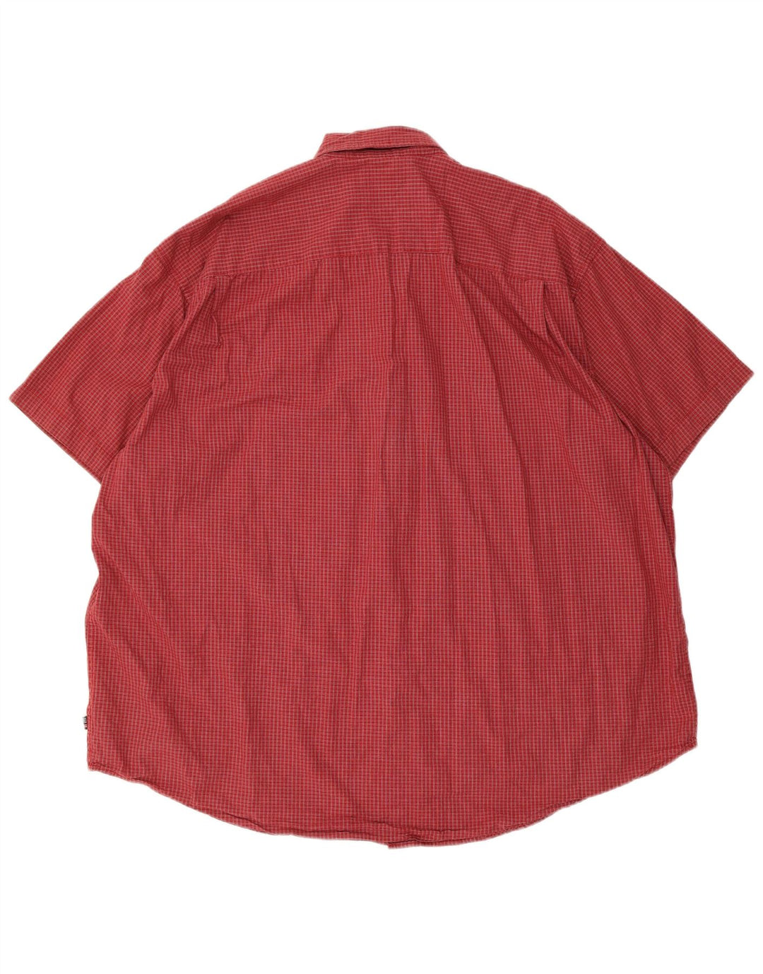 Wrangler Herren-Kurzarmhemd 2XL, rot kariert, Baumwolle