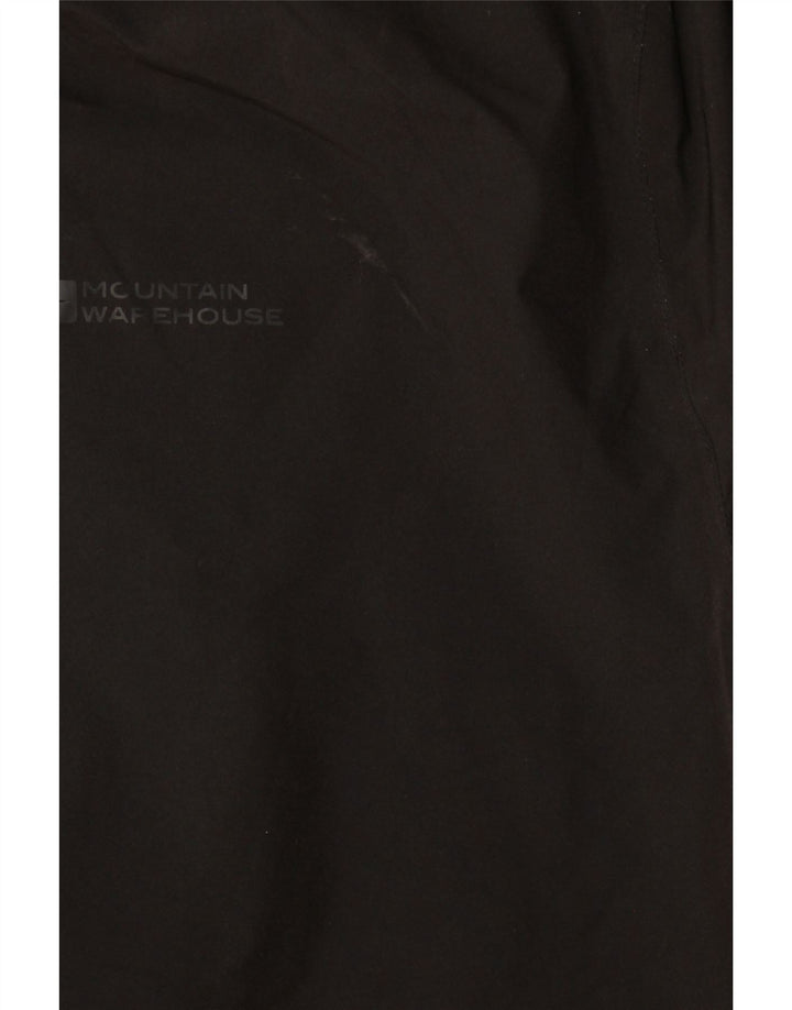 Mountain Warehouse Damen-Regenmantel mit Kapuze, UK 28 6XL, schwarzes Polyester