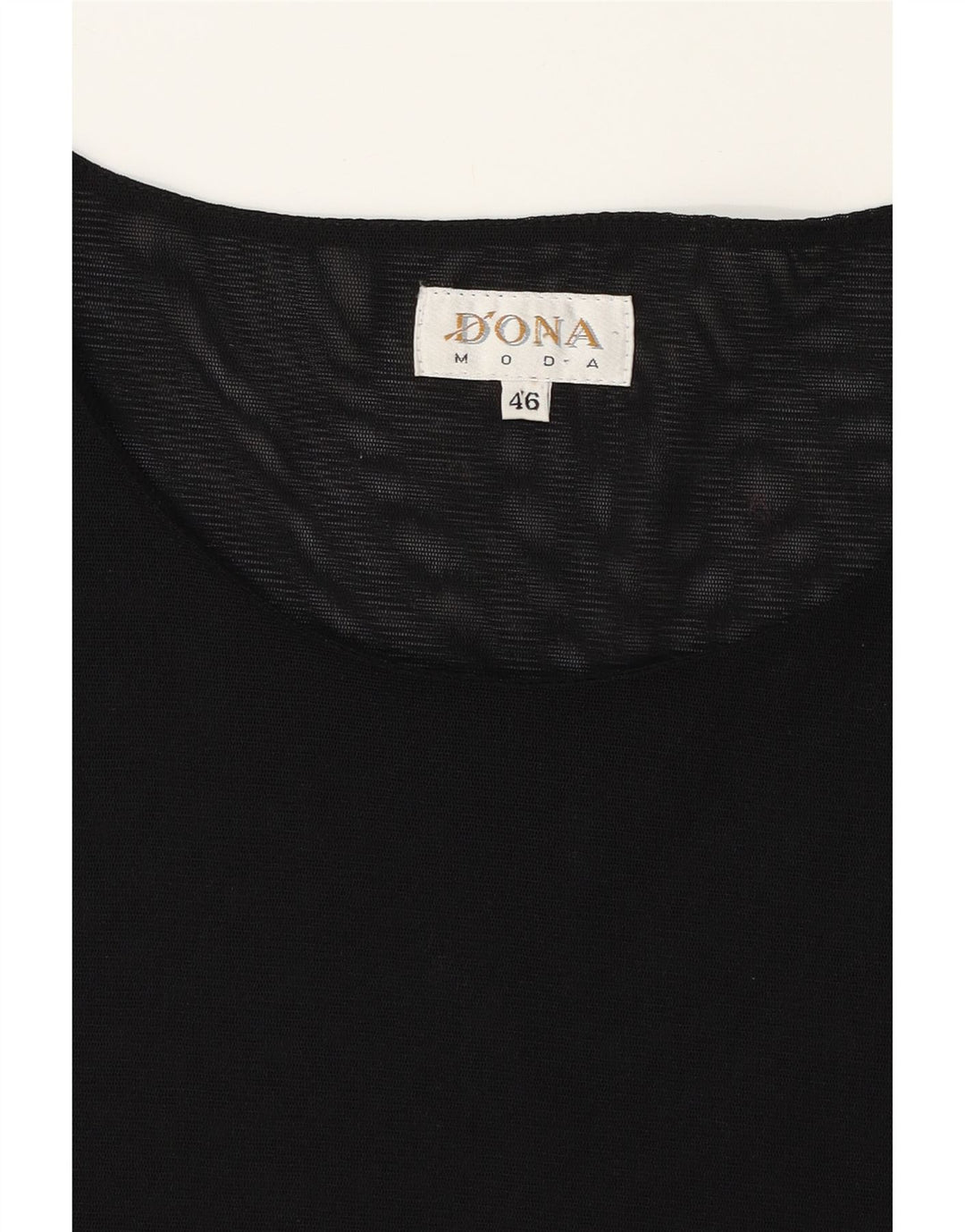 VINTAGE Womens Blouse Top IT 46 Large Black Polyester Vintage Vintage and Second-Hand Vintage from Messina Hembry 