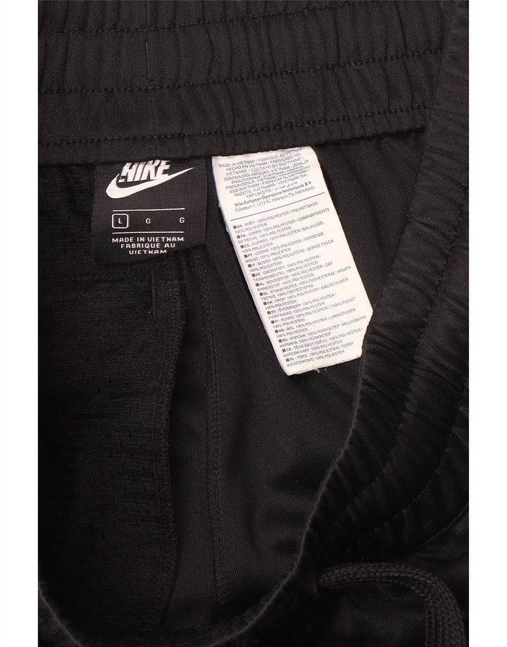 Nike Herren-Trainingshose, Jogginghose, Größe L, Schwarz, Polyester