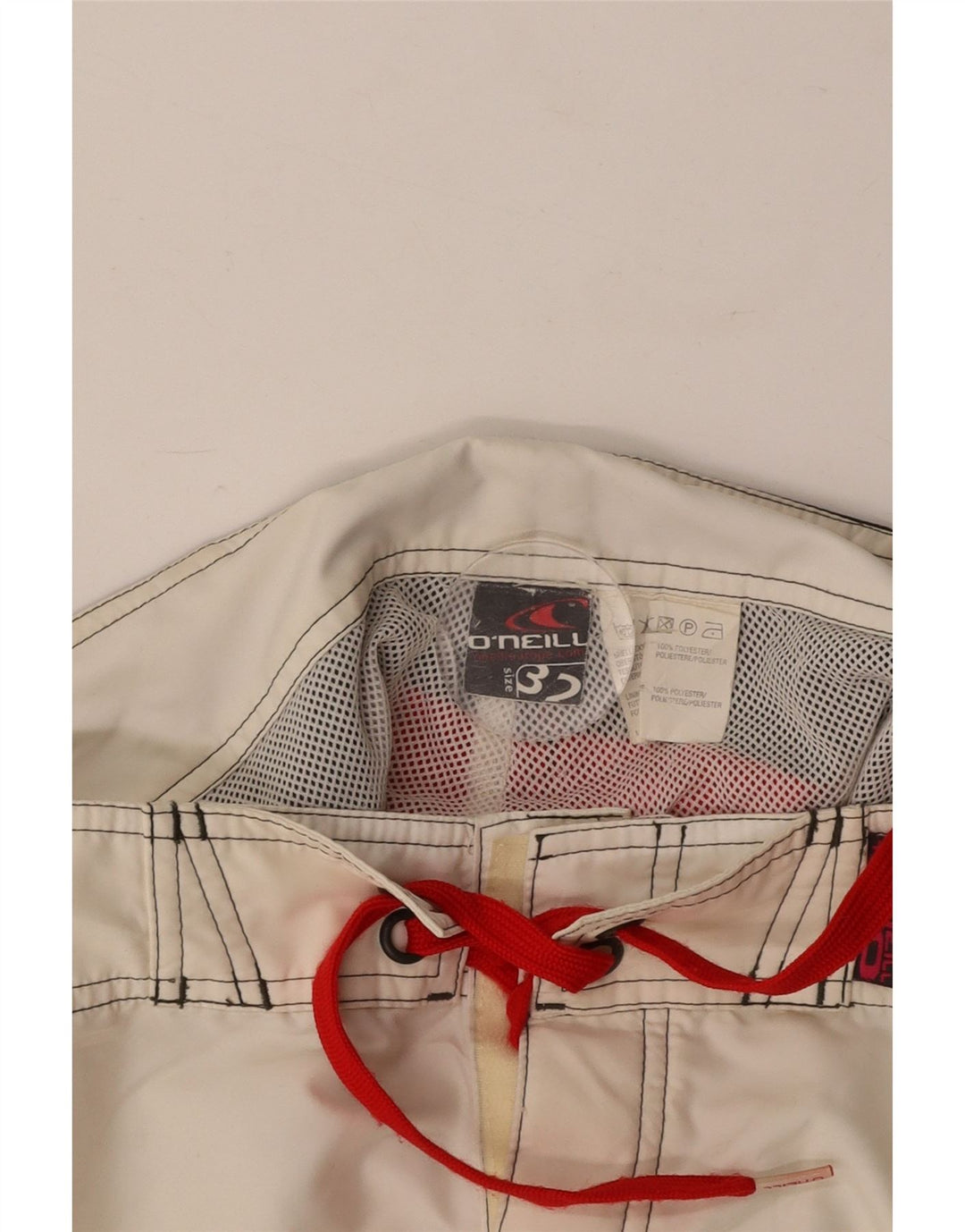 O'NEILL Herren-Badeshorts mit Grafik, mittelweißes Farbblock-Polyester