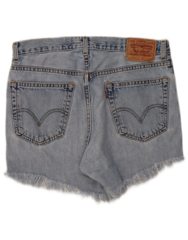 Levi's Damen 505 Jeansshorts mit hoher Taille und normaler Passform, W33, Mittelblau