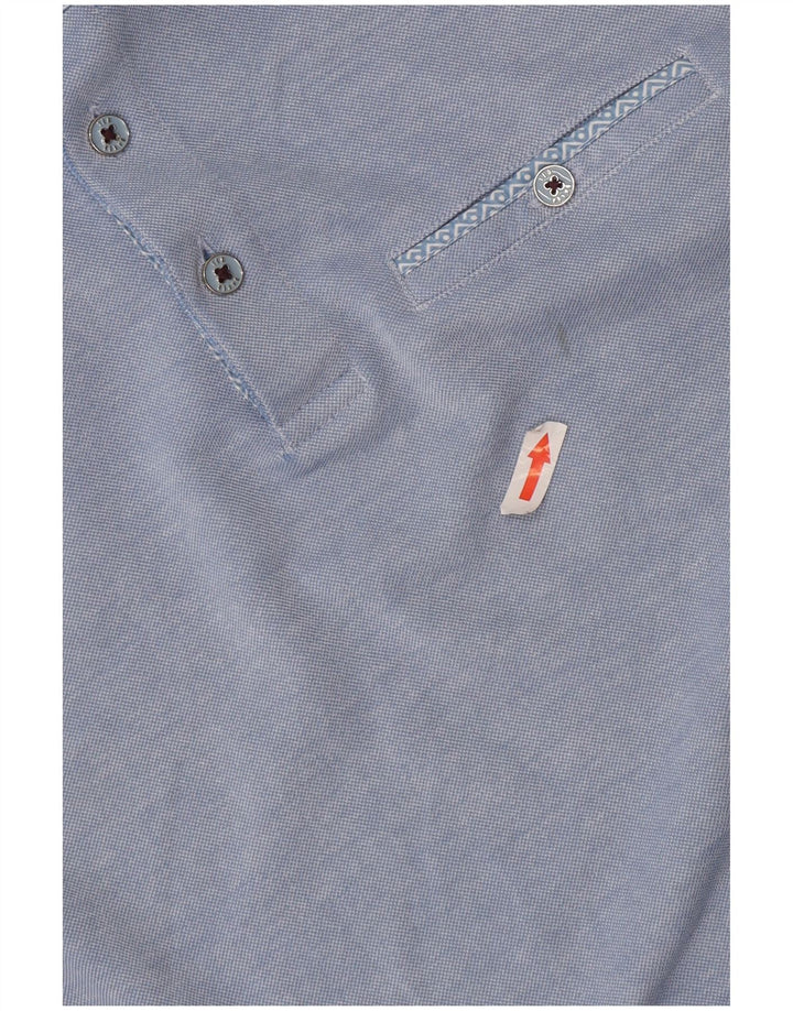 Ted Baker Herren-Poloshirt, Größe 3, Mittelblau, Modal