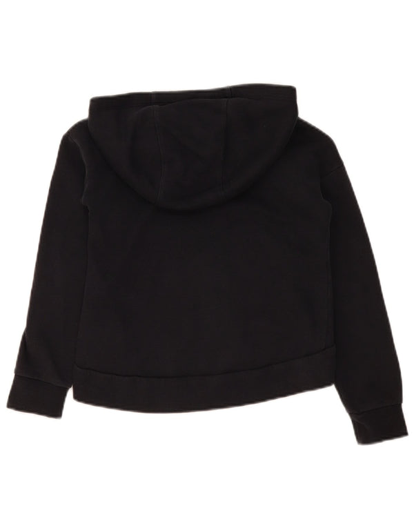 Nike Mädchen-Kapuzenpullover mit Reißverschluss, 7–8 Jahre, XS, schwarze Baumwolle