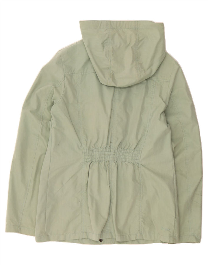 FAT FACE Womens Hooded Duffle Jacket UK 12 Medium  Green Cotton Vintage Fat Face and Second-Hand Fat Face from Messina Hembry 