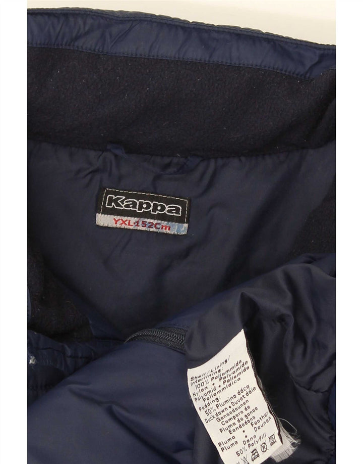 Gepolsterte Jacke für Jungen von Kappa, 13–14 Jahre, XL, marineblaues Nylon